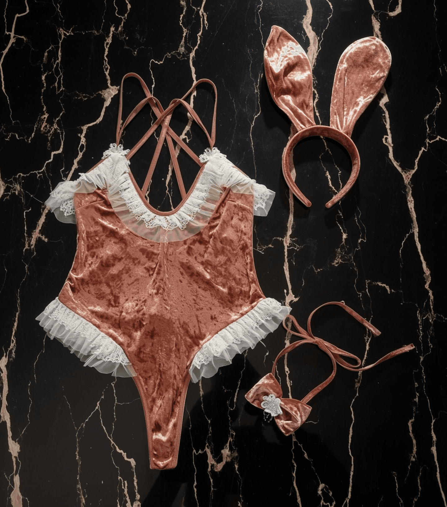 Lencería Conejito Rose Gold flat